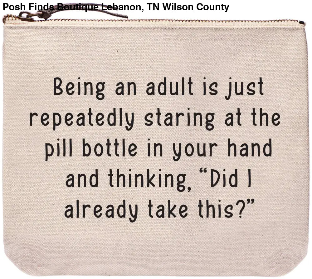 Starring at the pill bottle | zipper - Posh Finds