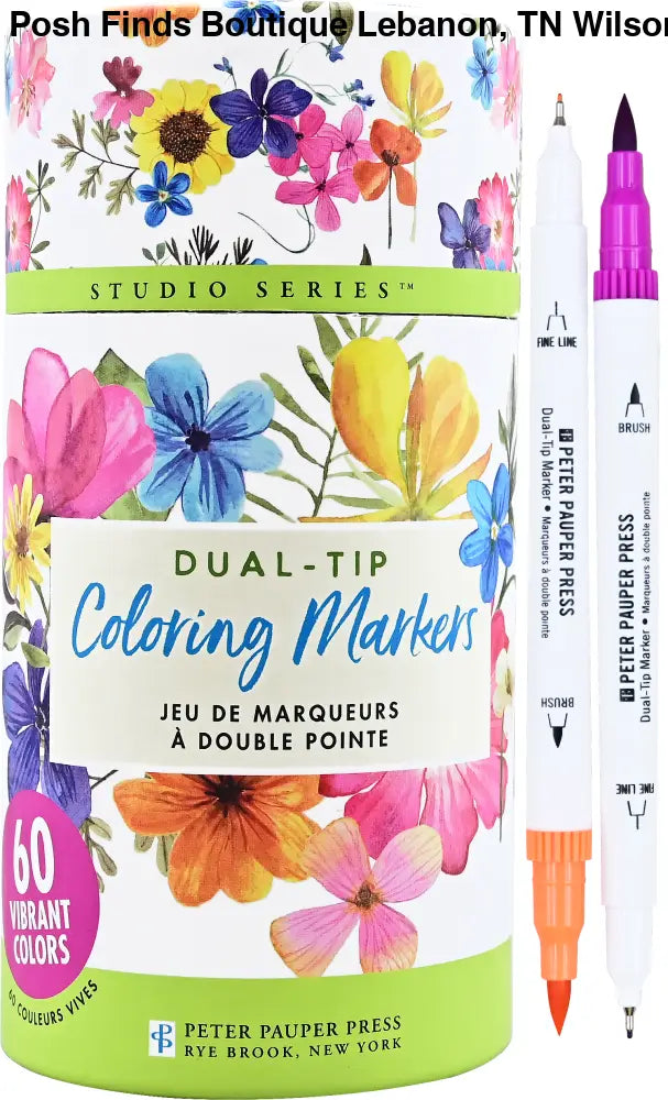 Studio Series Dual-Tip Coloring Markers (set of 60) - Posh Finds
