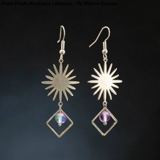 Sun Burst Earrings - Posh Finds