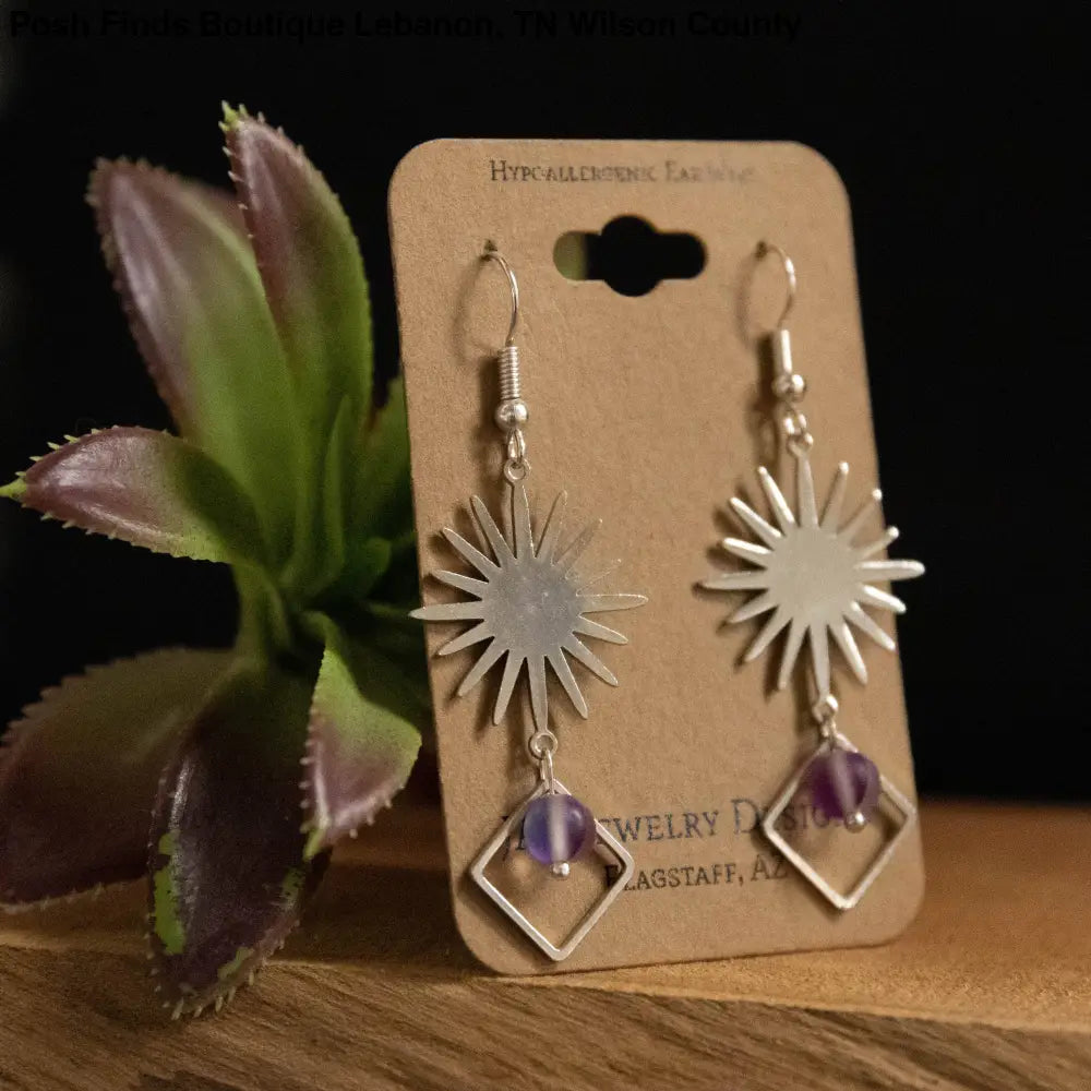 Sun Burst Earrings - Posh Finds