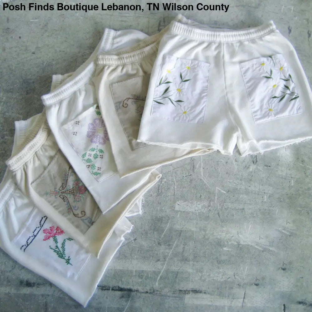 Sweat Short with Embroidered Front Pocket - Posh Finds
