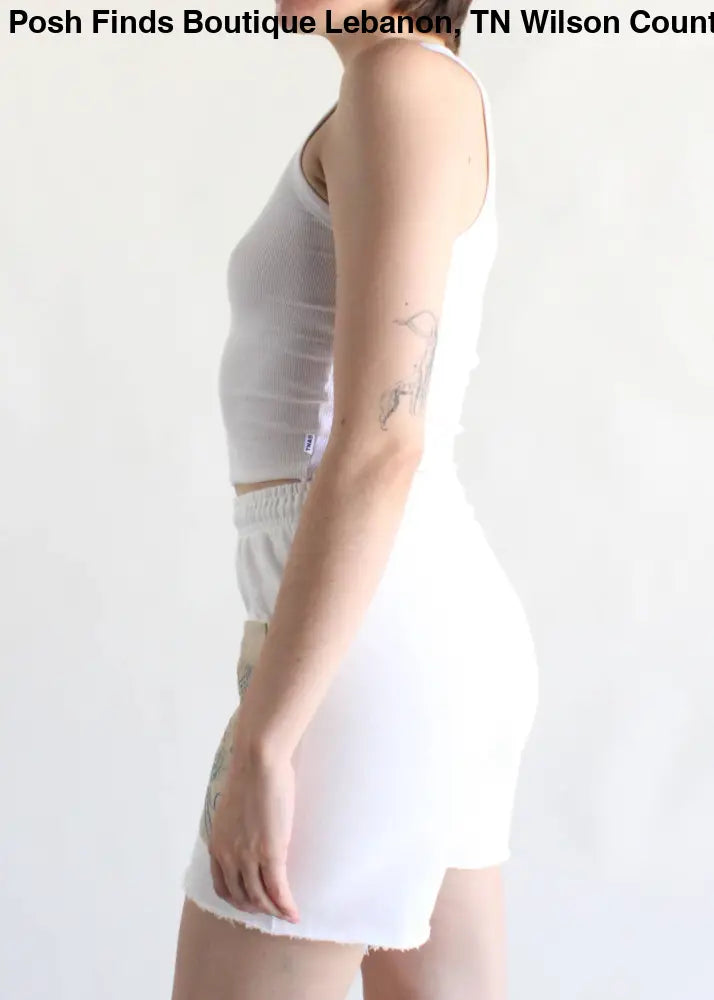 Sweat Short with Embroidered Front Pocket - Posh Finds