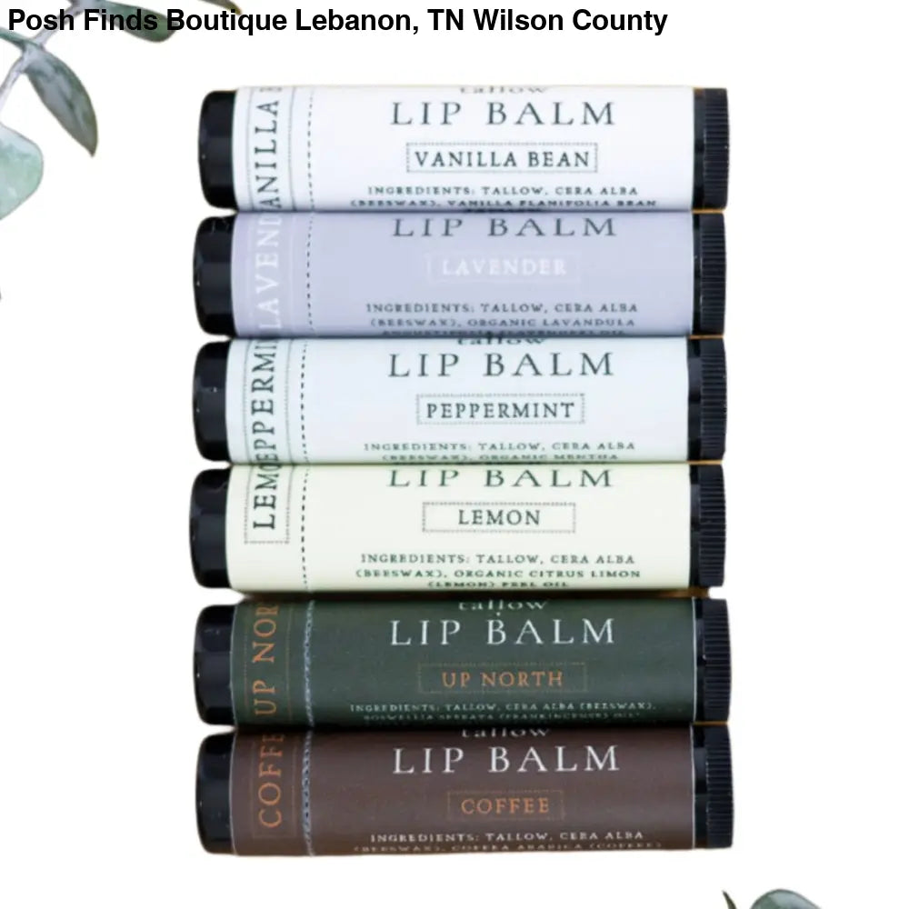 Tallow Lip Balm: Vanilla Bean or Coffee - Posh Finds