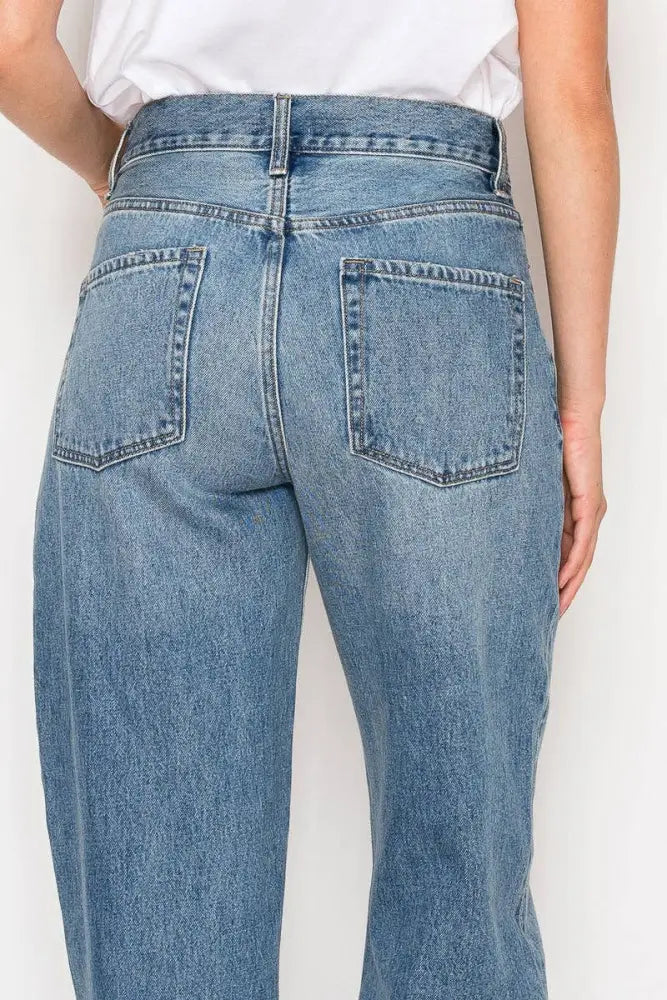 TAPERED MID RISE WIDE BAGGY JEANS: 5 (26) - Posh Finds