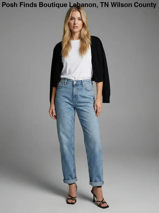 TAPERED MID RISE WIDE BAGGY JEANS: 5 (26) - Posh Finds