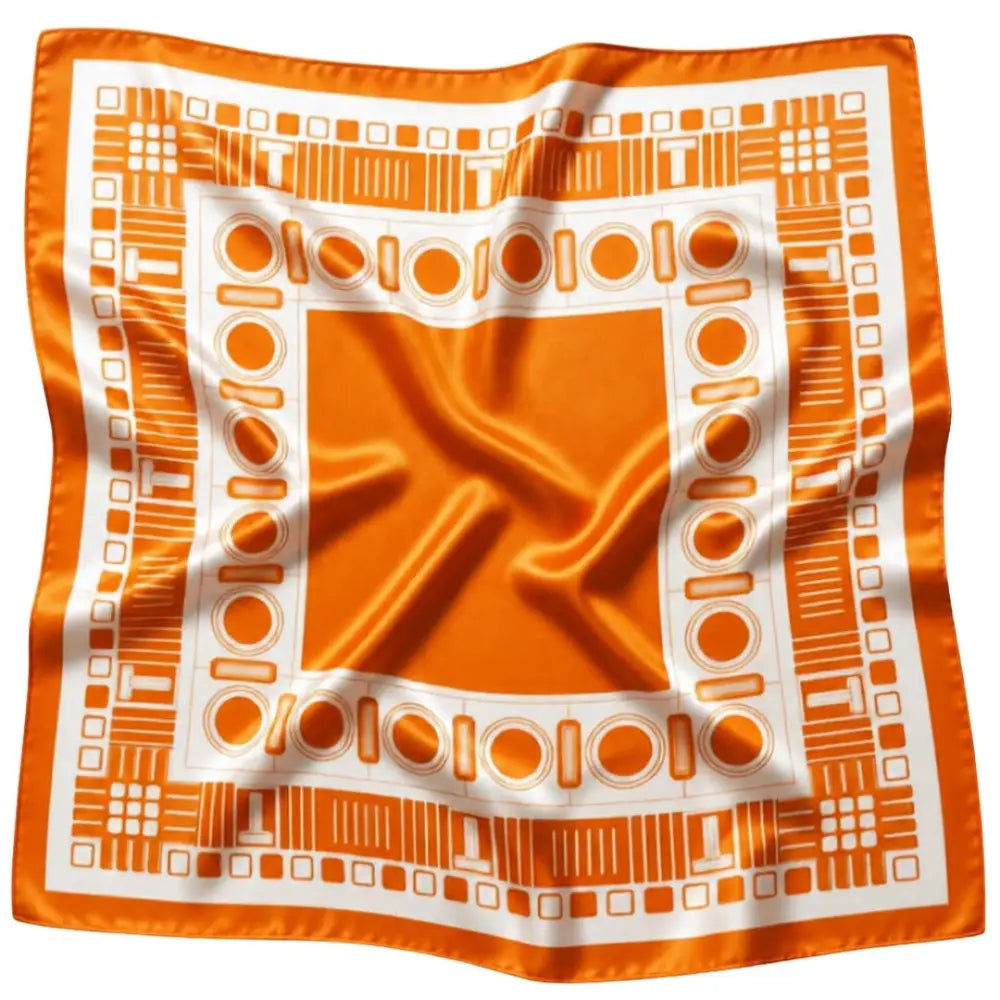 32’’ Bright Orange & White Gameday Bandana Scarf (4 PRINTS): TENN BANDANA 32”