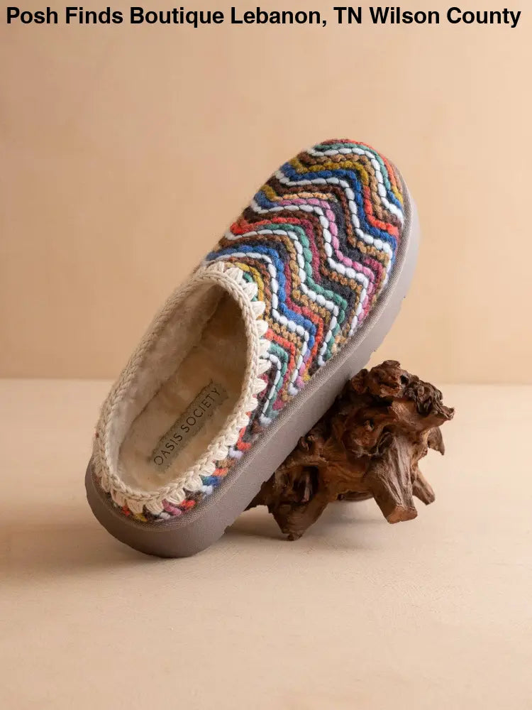The Brandi Multi Platform Cozy Mule Slipper: MULTI - Posh Finds