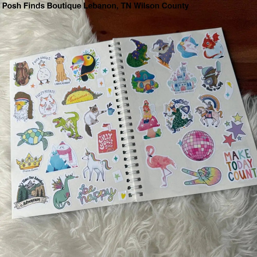 The Unused Sticker Book - Blue - Posh Finds