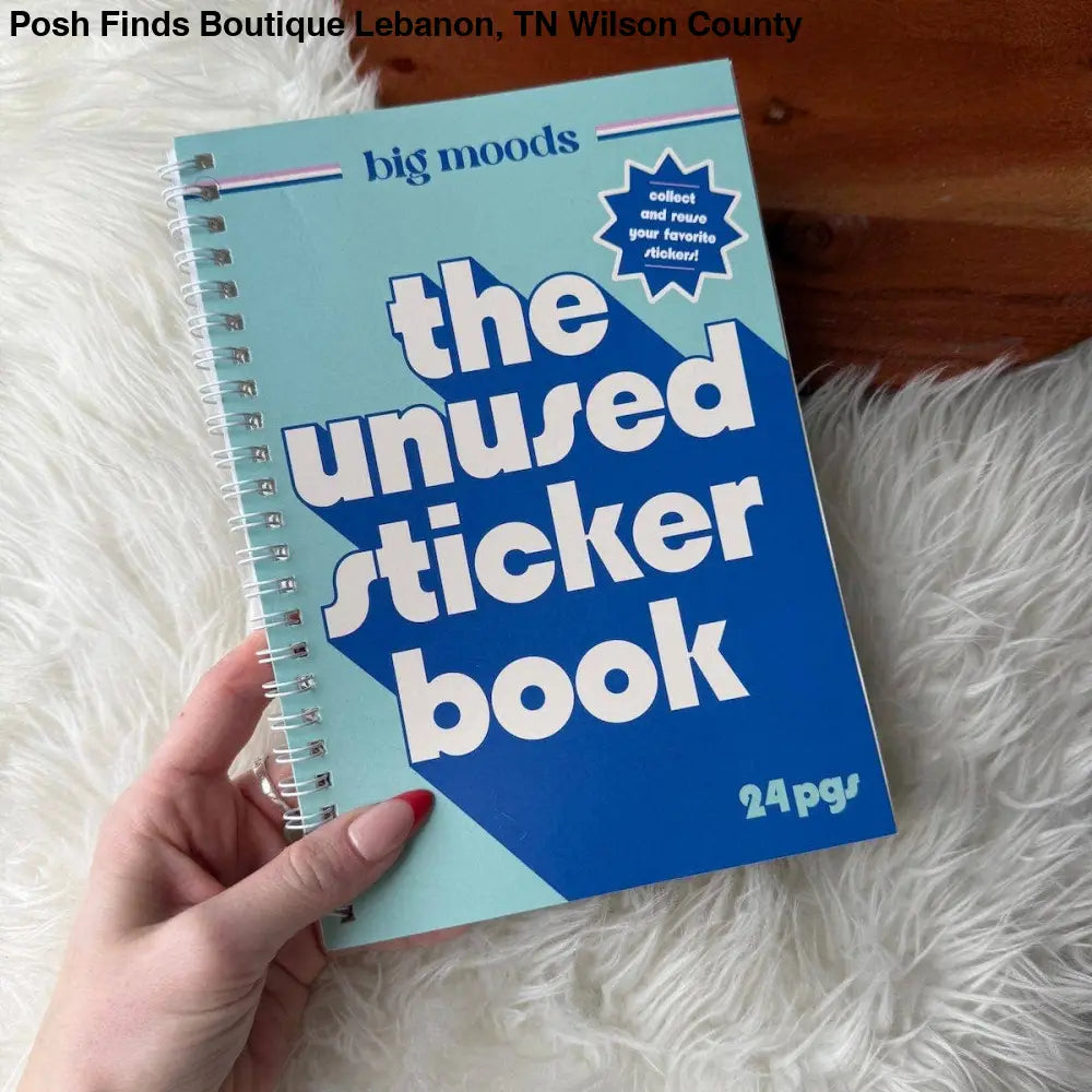 The Unused Sticker Book - Blue - Posh Finds