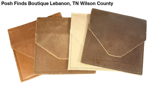 Upcycled Leather Card Holders Wallets - Wallet