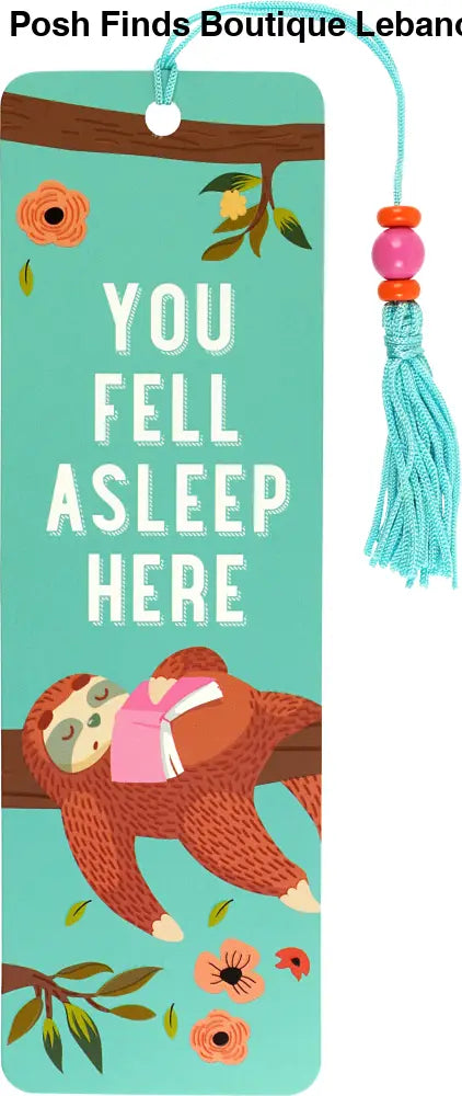 You Fell Asleep Here Beaded Bookmark - Posh Finds